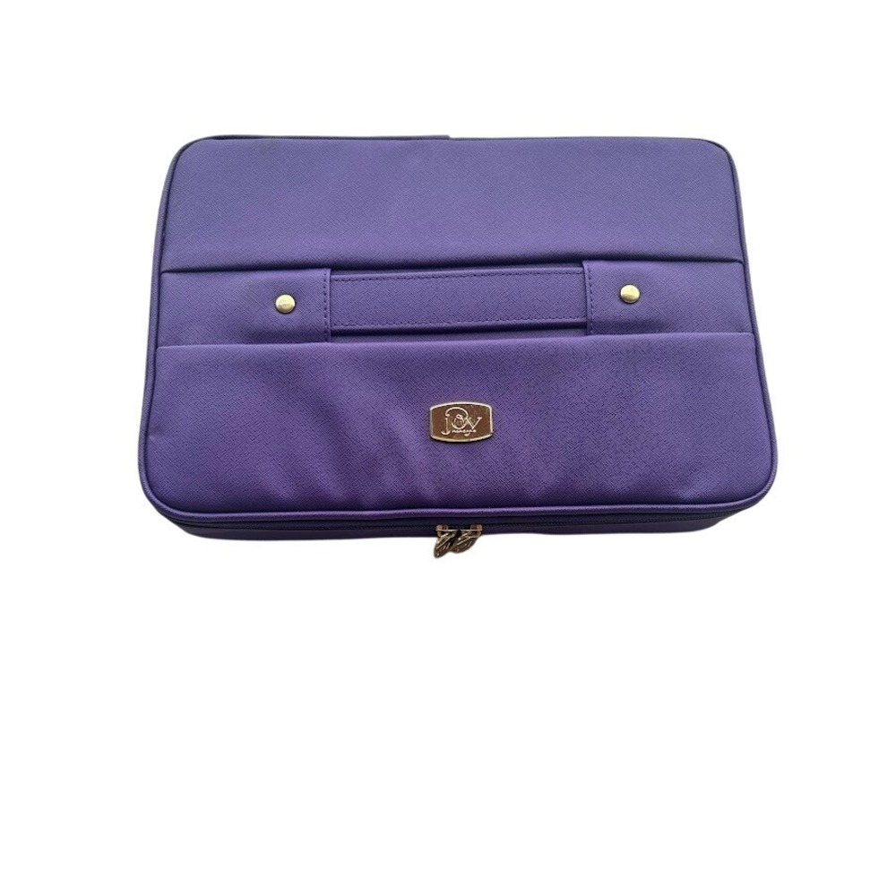 Joy Mangano Jewelry Case Purple Organizer Travel Bag